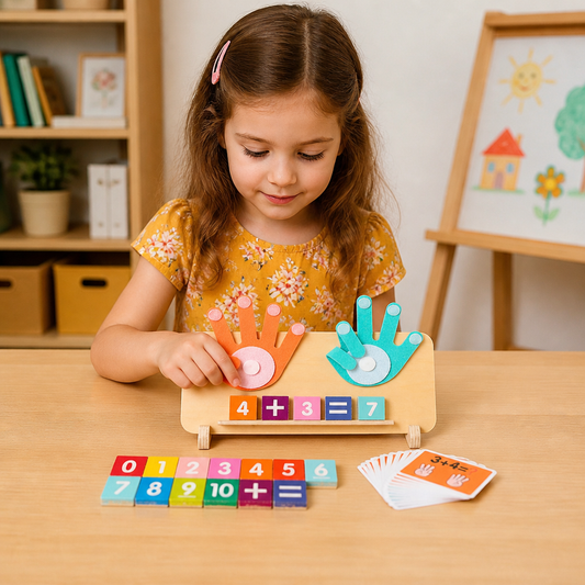 Wooden Finger Counting Board