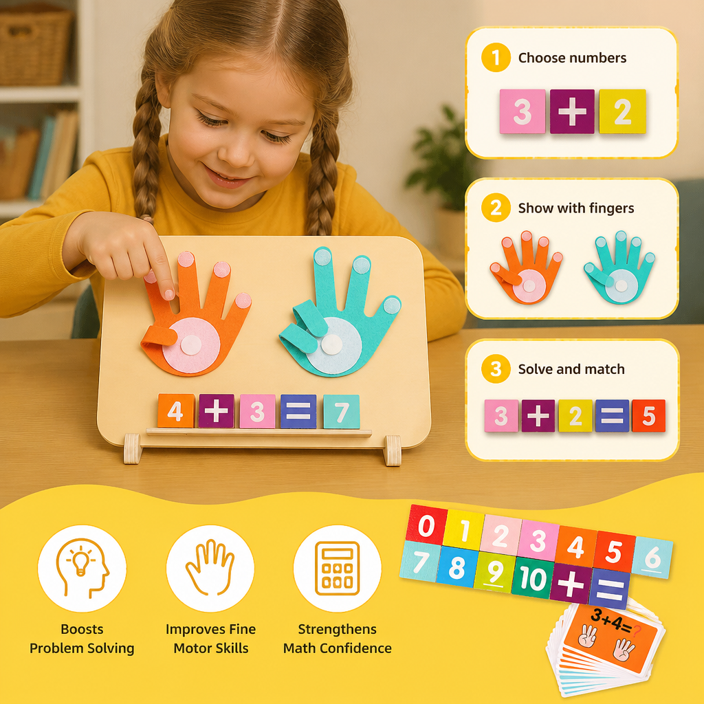 Wooden Finger Counting Board