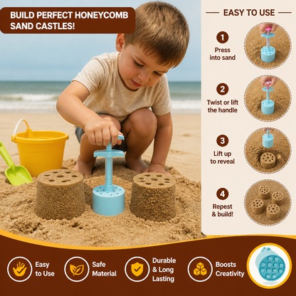 Honeycomb Sand Castle Maker – Sand Mold for Kids