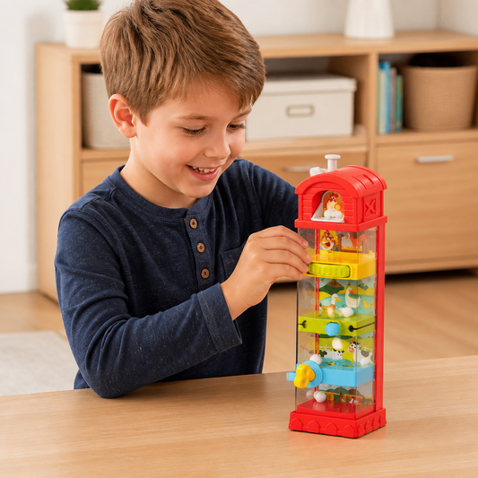 Interactive Farm Ball Run Toy for Fine Motor & Problem-Solving Skills