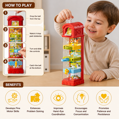 Interactive Farm Ball Run Toy for Fine Motor & Problem-Solving Skills