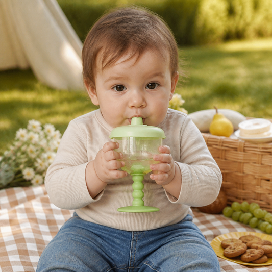 Spill-Proof Baby Straw Training Cup