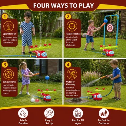 Baseball Water Fun Sprinkler Play Set