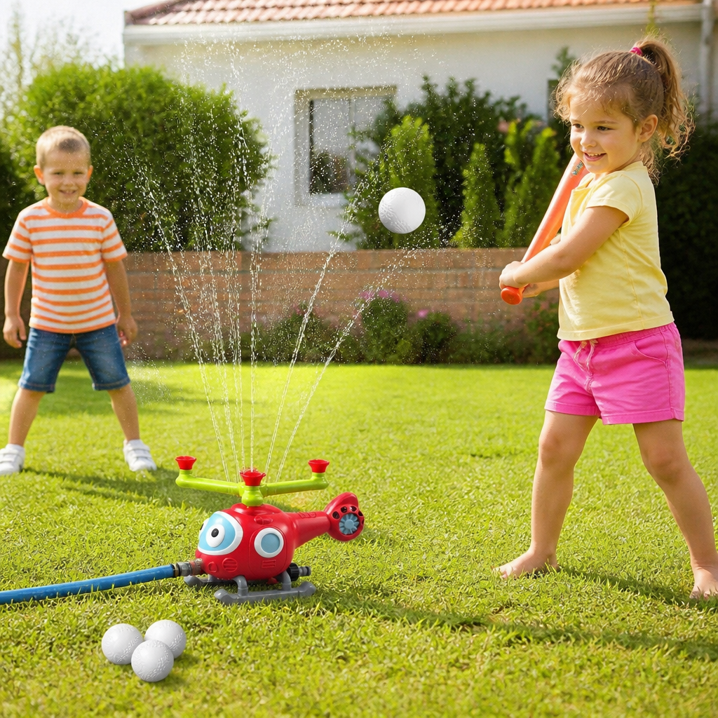 Baseball Water Fun Sprinkler Play Set