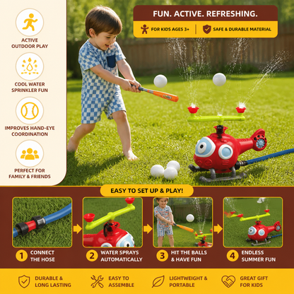 Baseball Water Fun Sprinkler Play Set