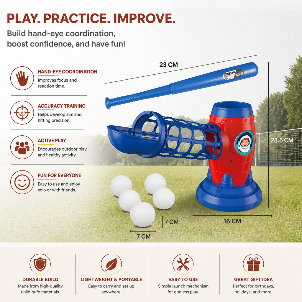 Kids Electronic Baseball Pitching Machine