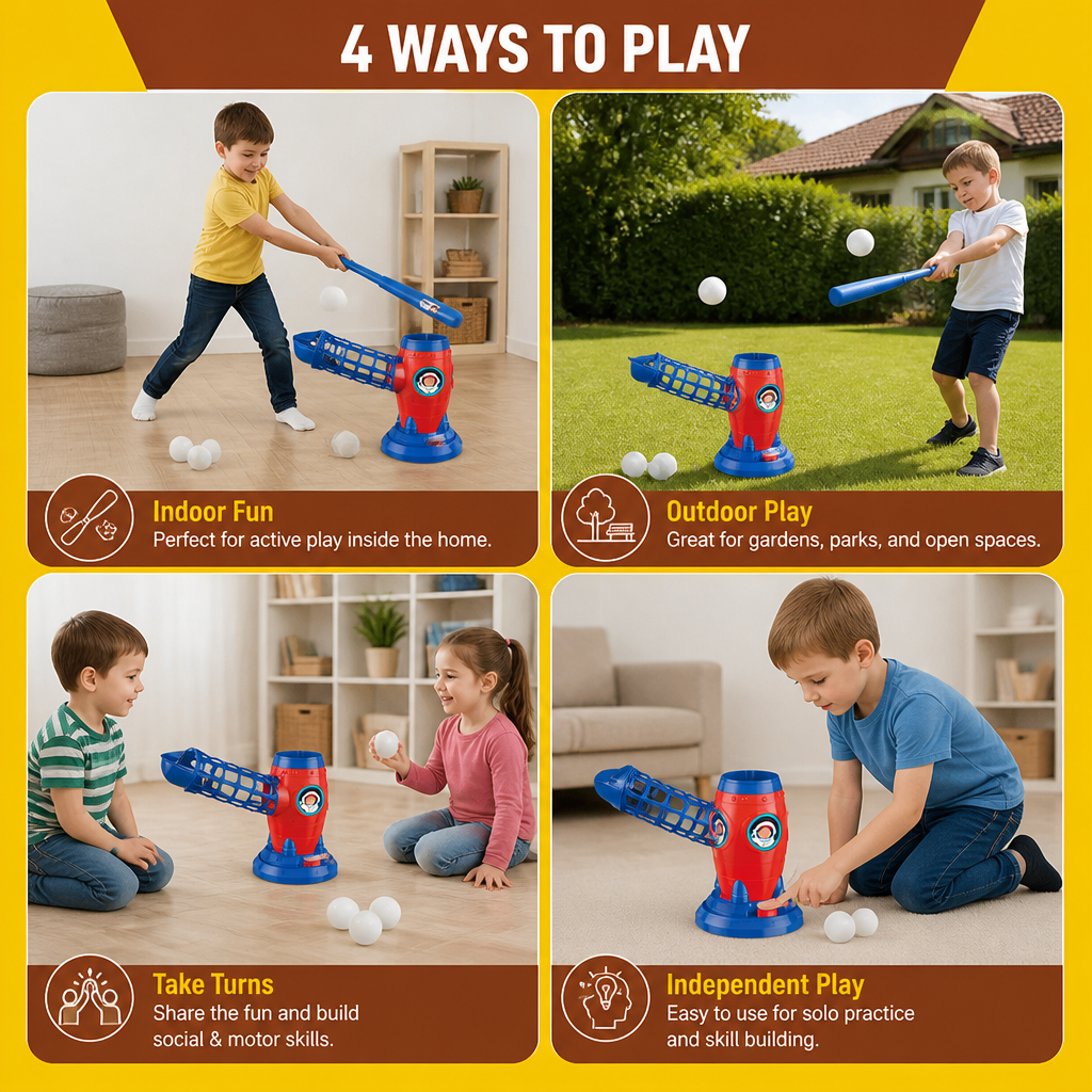 Kids Electronic Baseball Pitching Machine