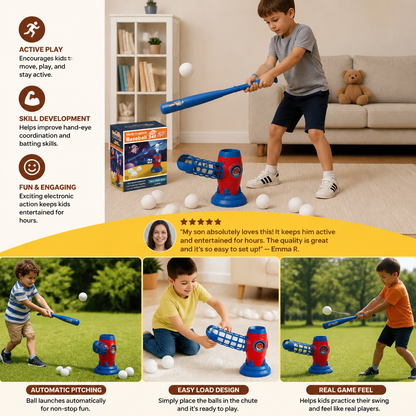 Kids Electronic Baseball Pitching Machine