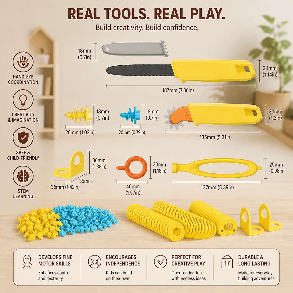 Kids Cardboard Construction Tool Kit