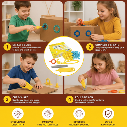 Kids Cardboard Construction Tool Kit