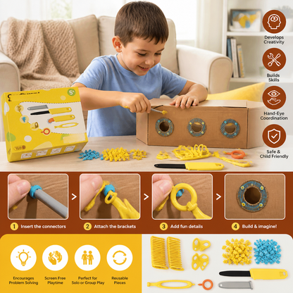 Kids Cardboard Construction Tool Kit