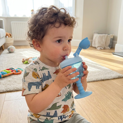 Spill-Proof Baby Straw Training Cup