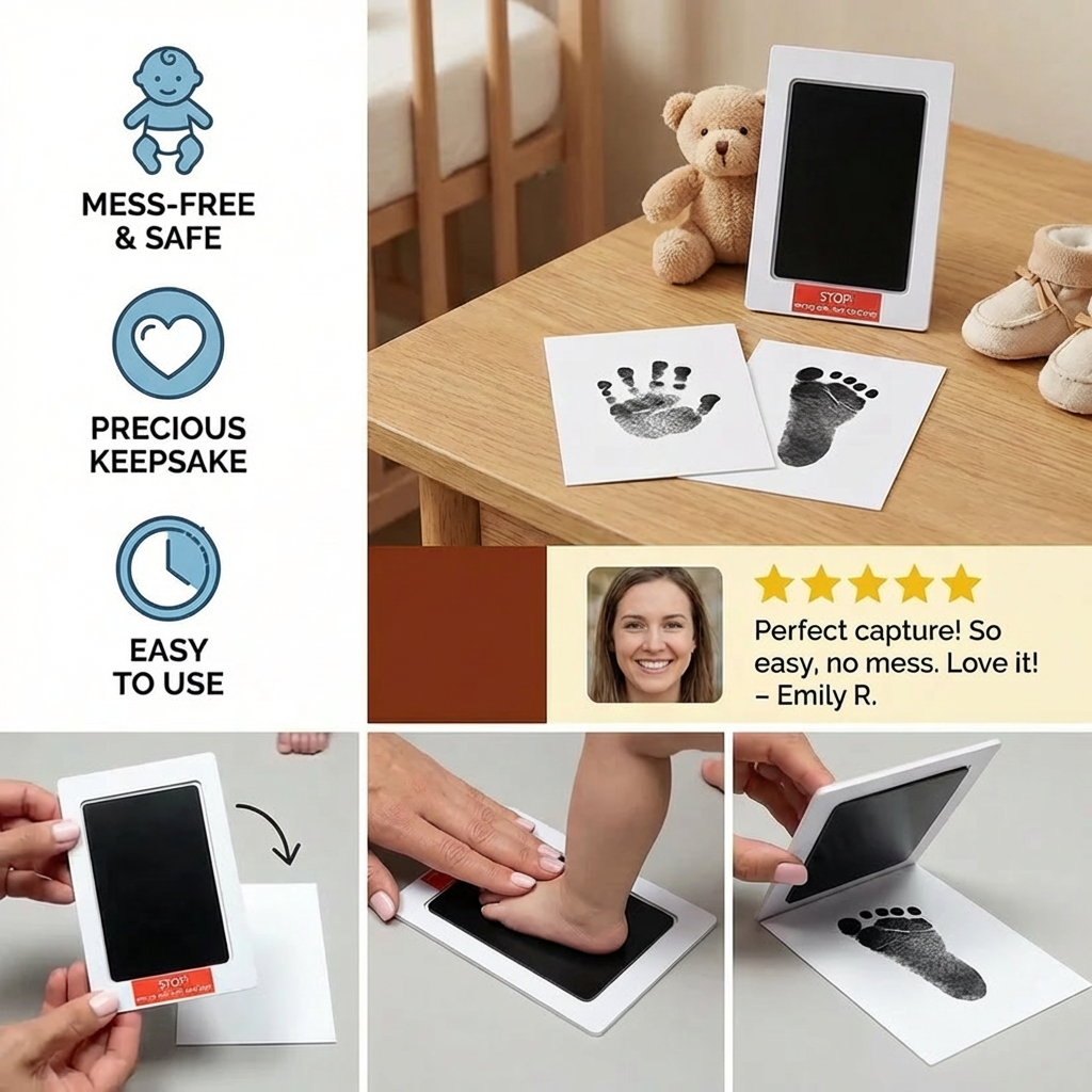 Baby Hand & Footprint Kit – Keepsake Set for Toddlers