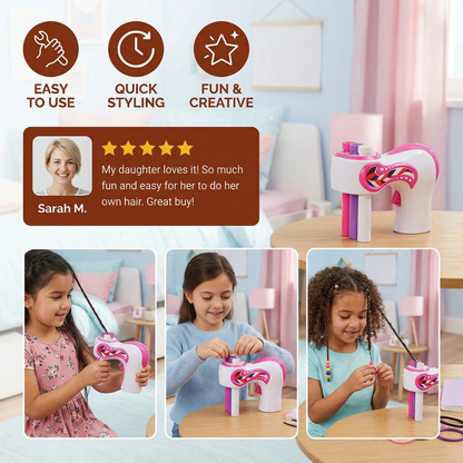 Automatic Hair Braiding Machine for Kids – Easy DIY Hair Styler Tool