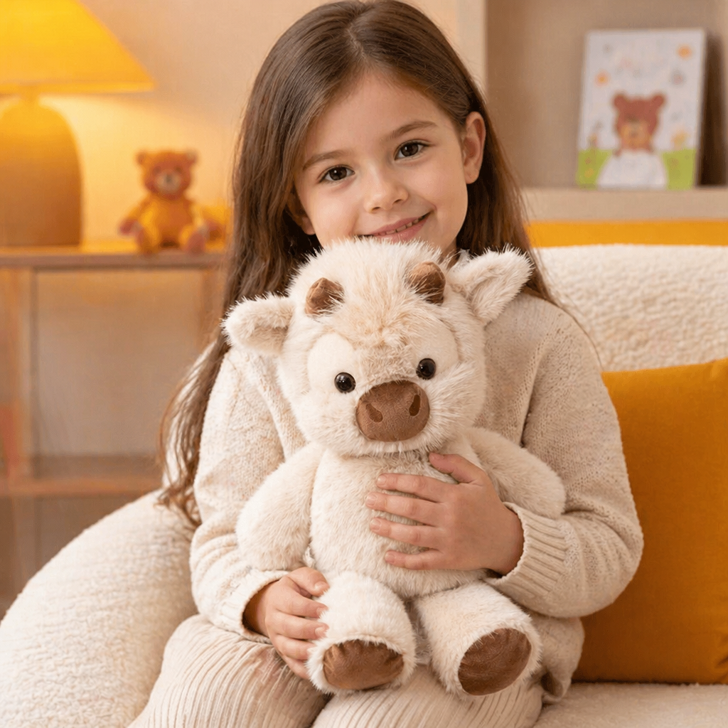 Running Calf Plush Toy – Soft Cartoon Stuffed Animal & Soothing Companion for Kids
