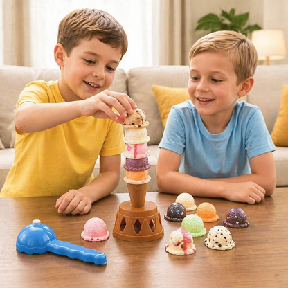 Creative Ice Cream Stacking Game – Fun Balance Game for Kids, Builds Dexterity & Encourages Playful Learning