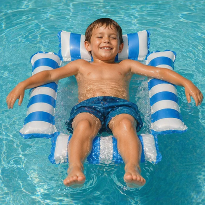 Inflatable Pool Seat for Children – Water Hammock with Mesh Surface