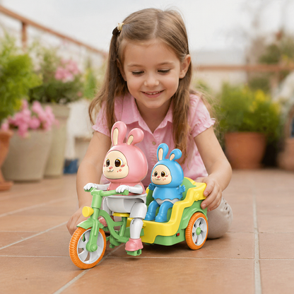 Electric Animal Tricycle – Interactive Ride-On Toy with Music & Light for Children