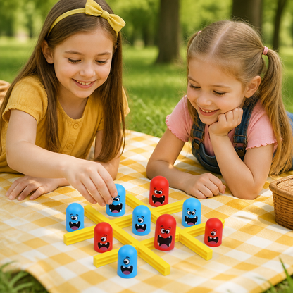 Monster Tic-Tac-Toe Board Game for Kids – Fun 2-Player Strategy Game