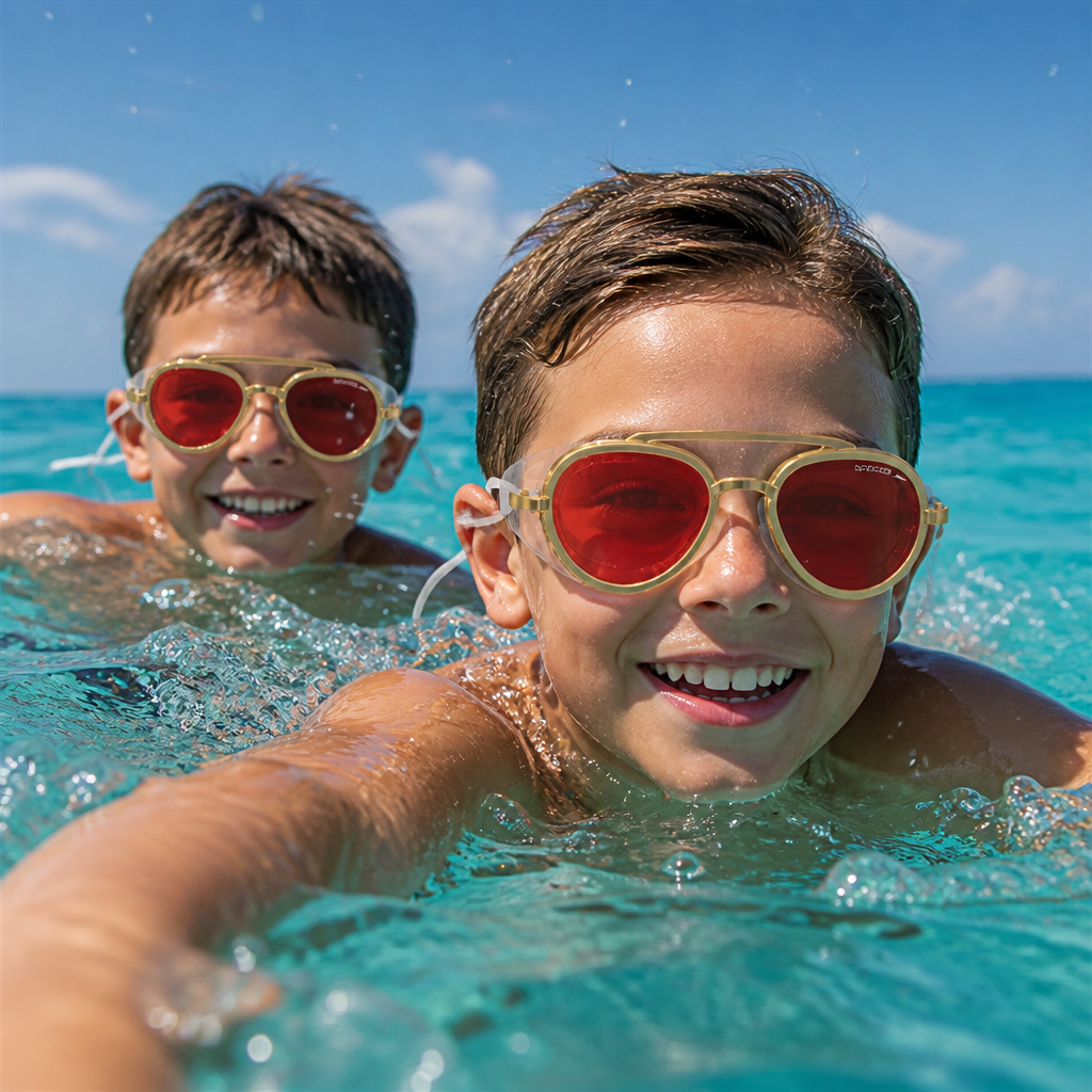 Pro Aviator Swim Goggles – UV400 Protection, Anti-Fog & Full Coverage Fit