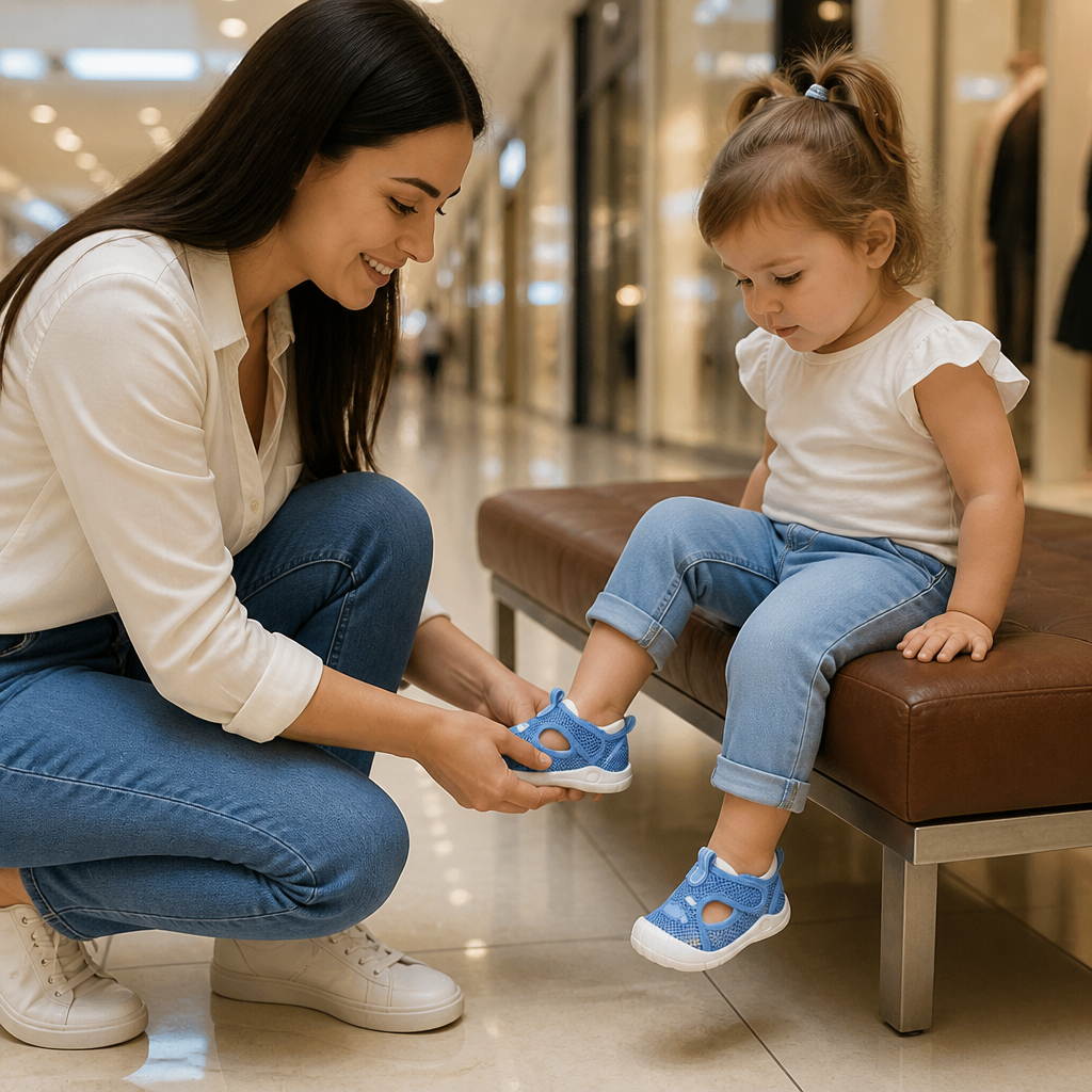 Summer Baby Sandals with Non-Slip Soles and Velcro Fastenings