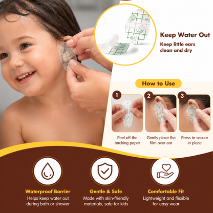 Waterproof ear protection film for children