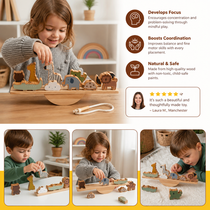 Montessori Wooden Seesaw Toy
