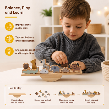 Montessori Wooden Seesaw Toy