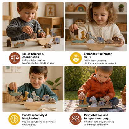 Montessori Wooden Seesaw Toy