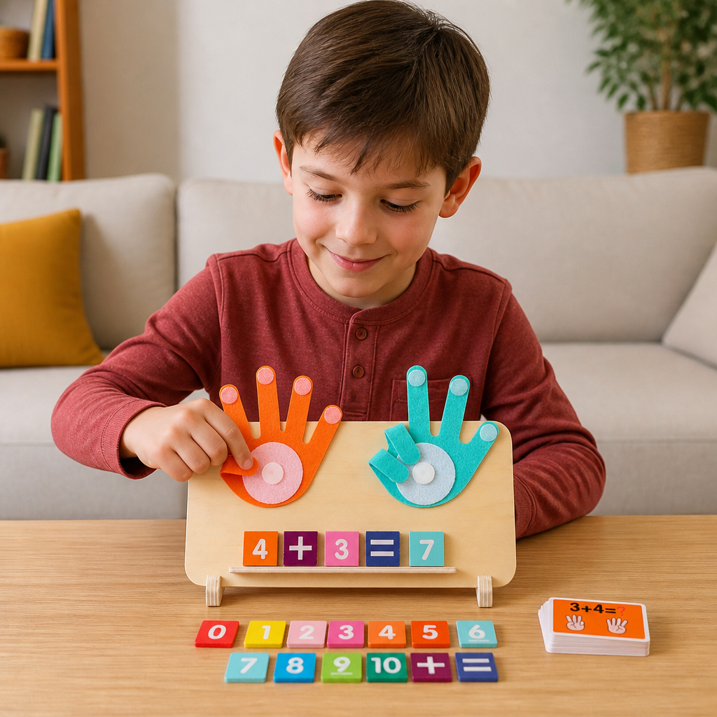 Wooden Finger Counting Board
