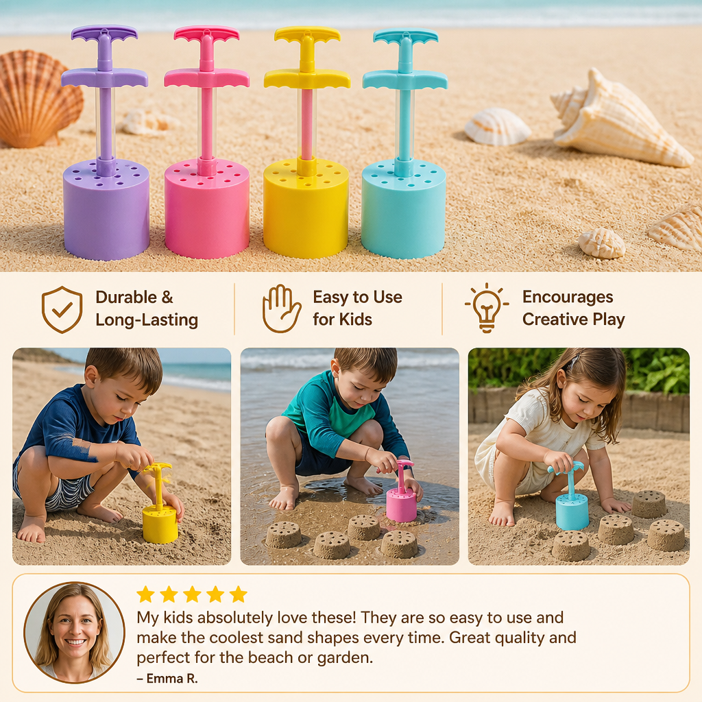 Honeycomb Sand Castle Maker – Sand Mold for Kids