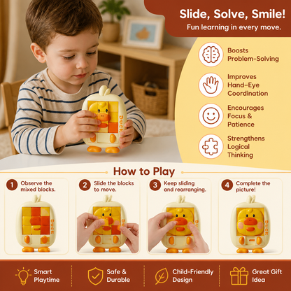 Educational Animal Sliding Puzzle Game