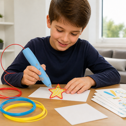 Low-Temperature 3D Pen Set for Kids – Safe DIY STEM Drawing Kit