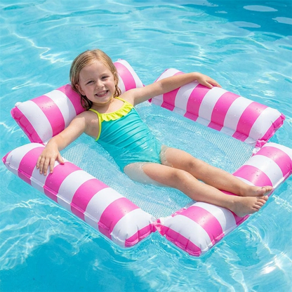 Inflatable Pool Seat for Children – Water Hammock with Mesh Surface