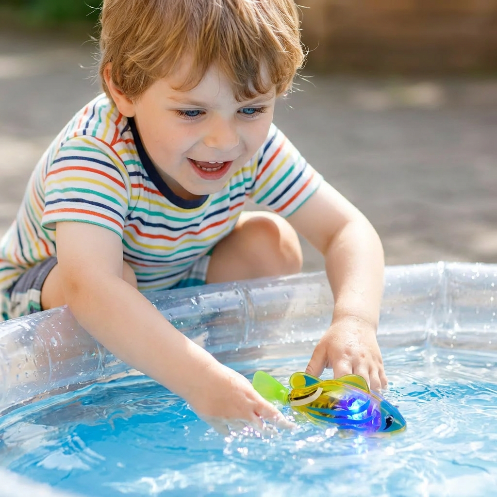 LED Swimming Fish Pool Toy Set – Automatic Water Activated Light-Up Fish