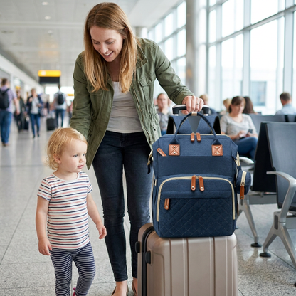3-in-1 Travel Diaper Backpack with Foldable Baby Bed – Perfect for On-the-Go Parents