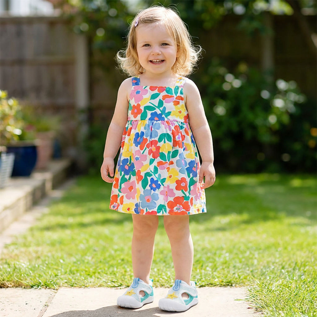 Summer Baby Sandals with Non-Slip Soles and Velcro Fastenings