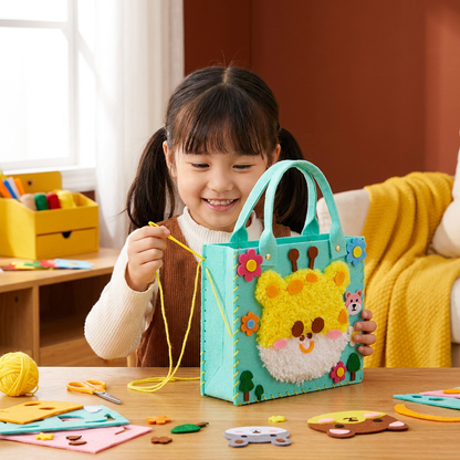Kids DIY Plush Tote Bag Craft Kit