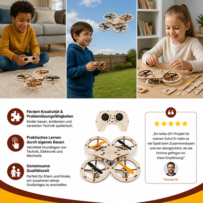 DIY Wooden RC Quadcopter Kit – Build Your Own Flying Adventure