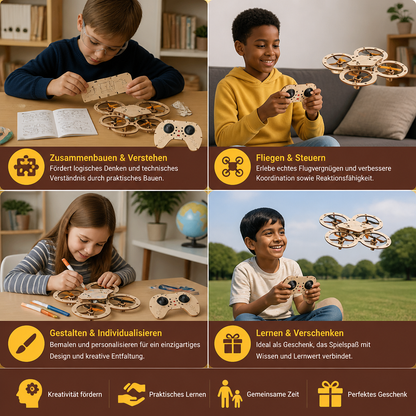 DIY Wooden RC Quadcopter Kit – Build Your Own Flying Adventure
