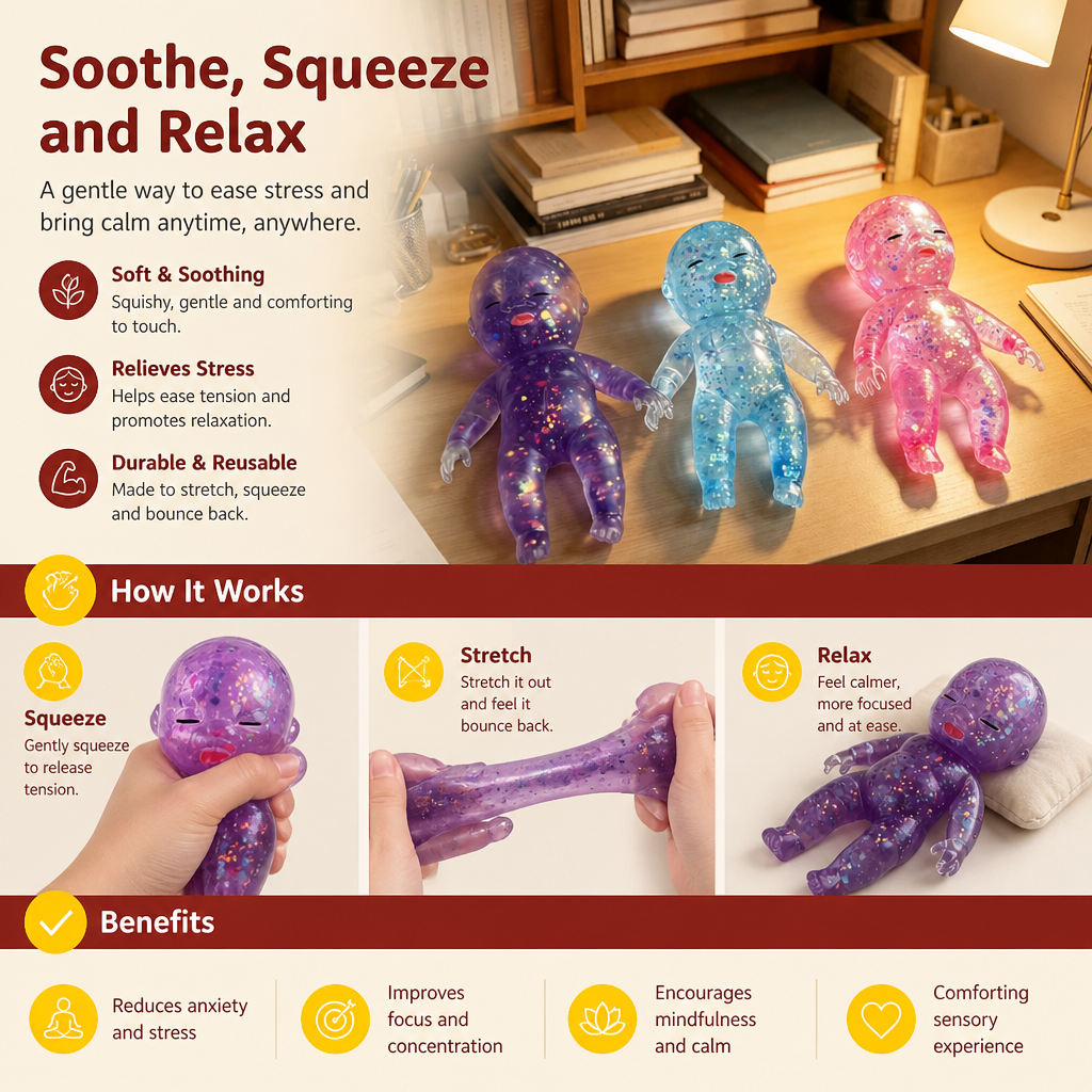 Calming Baby Stress Relief Squishy Toy