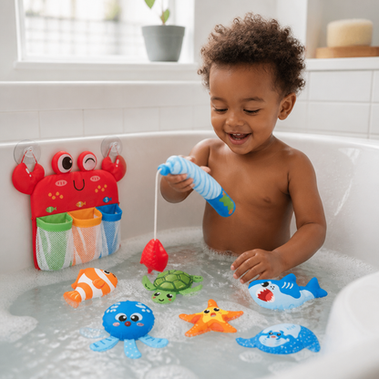 Montessori Magnet Fishing Bath Toy Set