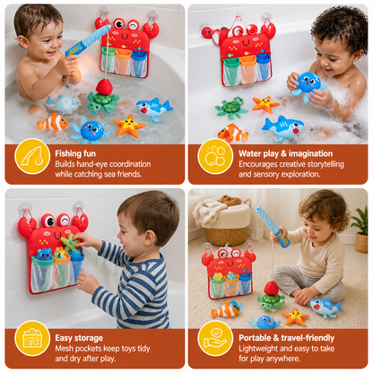 Montessori Magnet Fishing Bath Toy Set