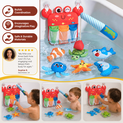 Montessori Magnet Fishing Bath Toy Set