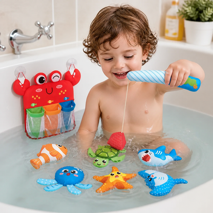 Montessori Magnet Fishing Bath Toy Set