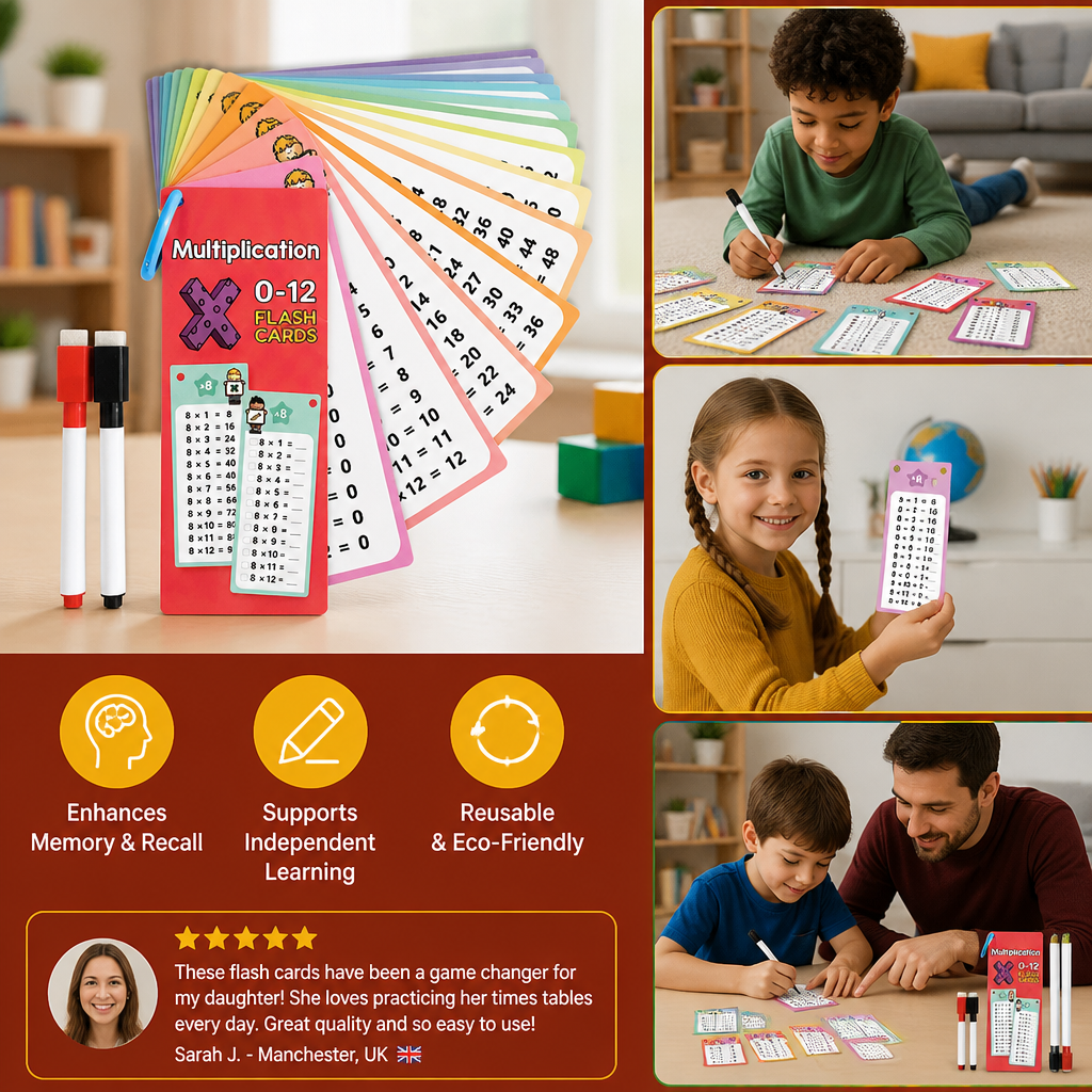 Reusable Maths Flash Cards