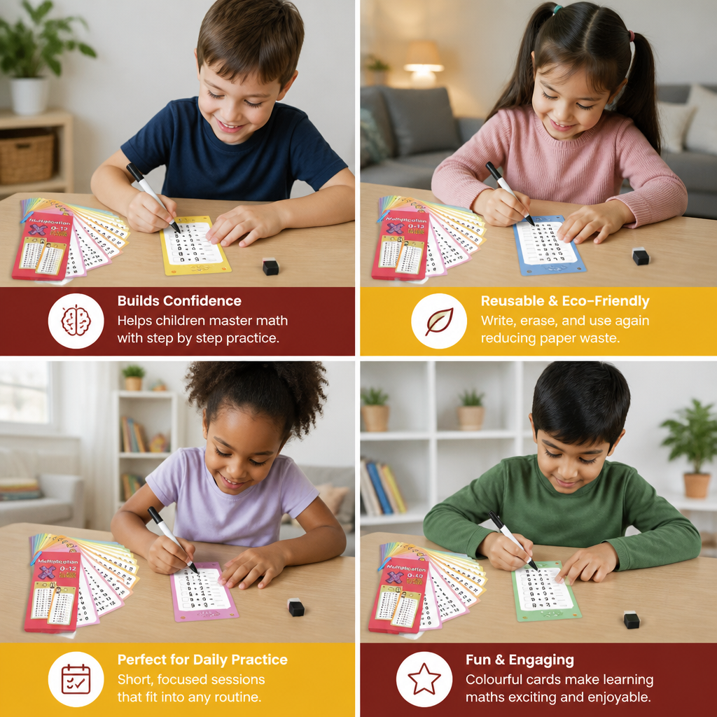 Reusable Maths Flash Cards