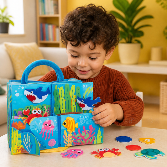 Montessori Ocean Animals Sensory Busy Book