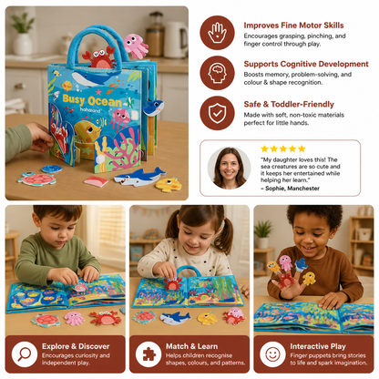 Montessori Ocean Animals Sensory Busy Book