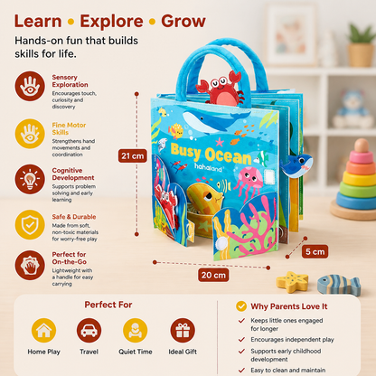 Montessori Ocean Animals Sensory Busy Book